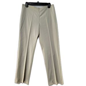 Fabrizio Gianni Khaki Beige Cream Trousers With Side Zipper 8